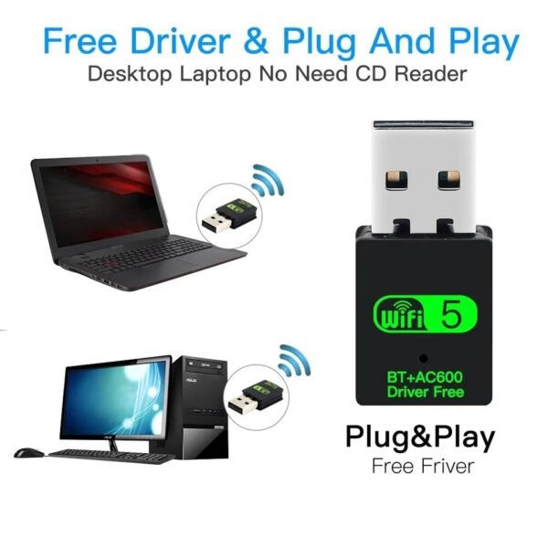 Adaptador USB WiFi Dual Banda 2.4Ghz 5Ghz - Imagen 4