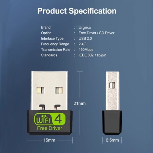 Mini Adaptador Wifi USB - Imagen 3