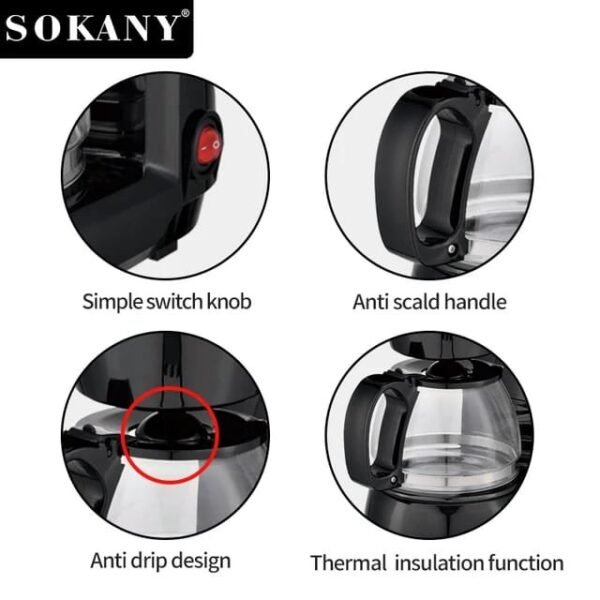 Cafetera Eléctrica SOKANY - Imagen 3